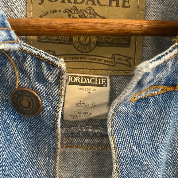 Mens vintage jordache denim jacket sz small or slouchy fit women’s - Picture 4 of 9